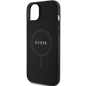Guess GUHMP15MPSAHMCK Apple iPhone 15 Plus / 14 Plus hardcase Saffiano MagSafe black