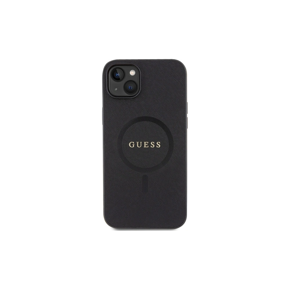Hurtownia GSM - Etui Guess GUHMP15SPSAHMCK Apple iPhone 15 hardcase Saffiano MagSafe černý/black - GUE2942 - {ean13} - Hurt