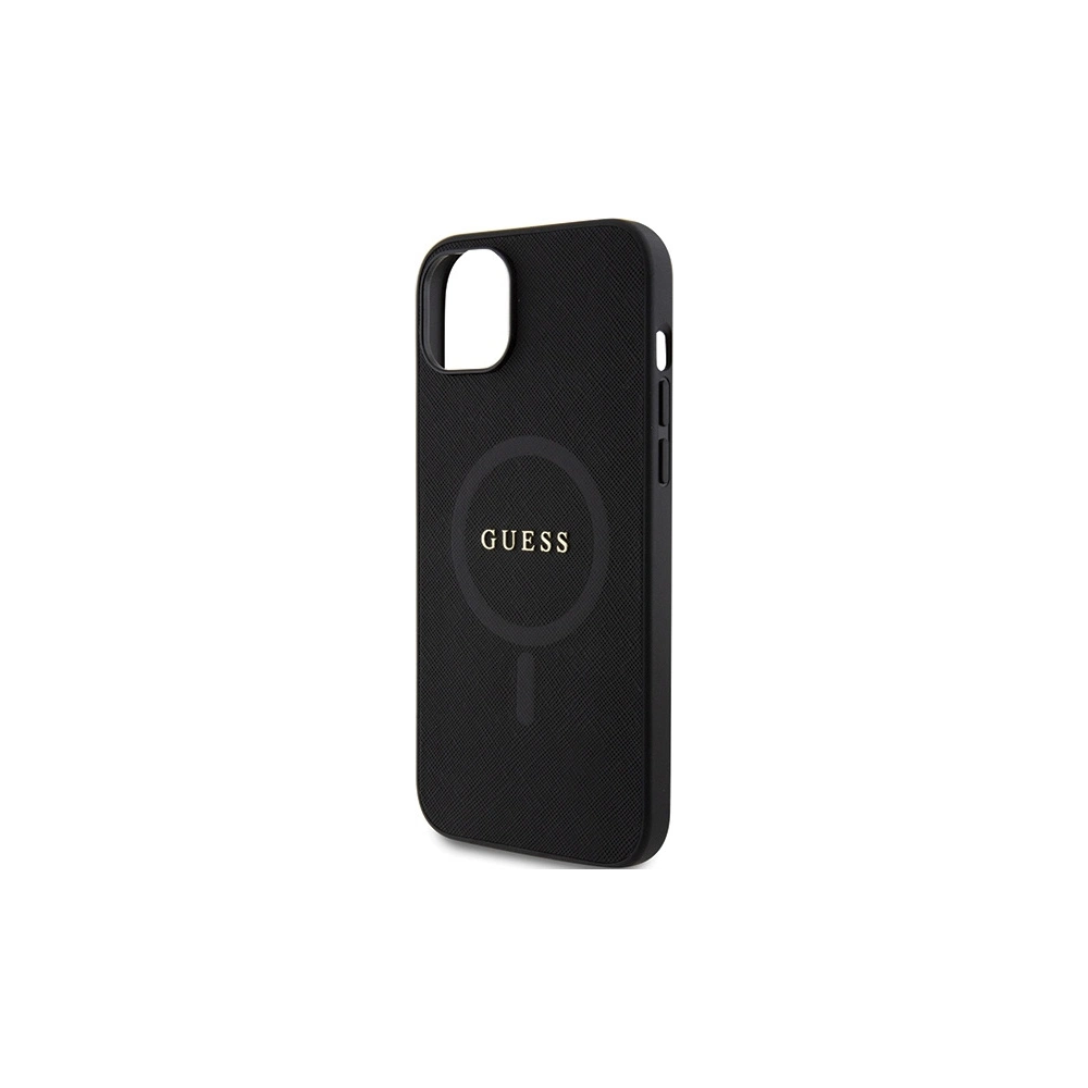 Hurtownia GSM - Etui Guess GUHMP15SPSAHMCK Apple iPhone 15 hardcase Saffiano MagSafe černý/black - GUE2942 - {ean13} - Hurt
