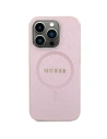 Etui Guess GUHMP15SPSAHMCP Apple iPhone 15 hardcase Saffiano MagSafe roz/pink