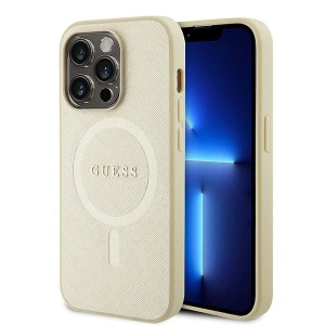 Hurtownia GSM - Etui Guess GUHMP15XPSAHMCB Apple iPhone 15 Pro Max hardcase Saffiano MagSafe aur/aurie - GUE2945 - {ean13} - Hurt