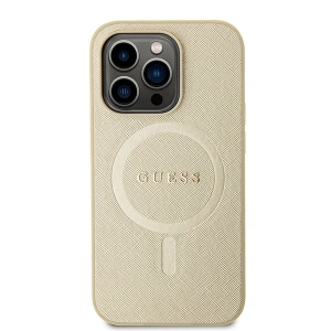 Hurtownia GSM - Etui Guess GUHMP15XPSAHMCB Apple iPhone 15 Pro Max hardcase Saffiano MagSafe aur/aurie - GUE2945 - {ean13} - Hurt