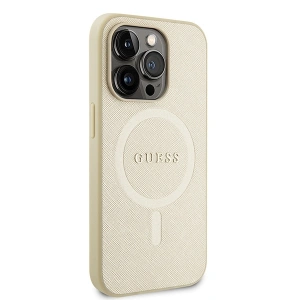 Wholesale Guess GUHMP15XPSAHMCB Apple iPhone 15 Pro Max hardcase Saffiano MagSafe gold - GUE2945 - {ean13} - Hurt