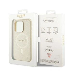 Hurtownia GSM - Etui Guess GUHMP15XPSAHMCB Apple iPhone 15 Pro Max hardcase Saffiano MagSafe aur/aurie - GUE2945 - {ean13} - Hurt