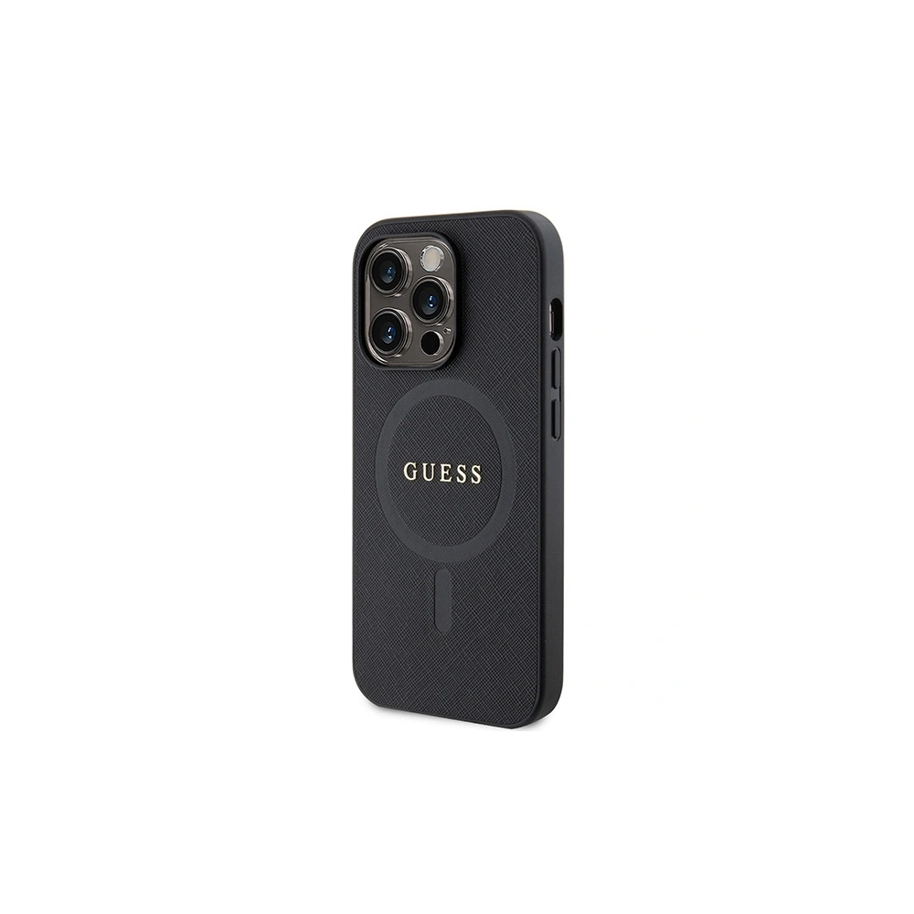 Hurtownia GSM - Case Guess GUHMP15XPSAHMCK Apple iPhone 15 Pro Max Hardcase Saffiano MagSafe schwarz/black - GUE2946 - {ean13} - Hurt