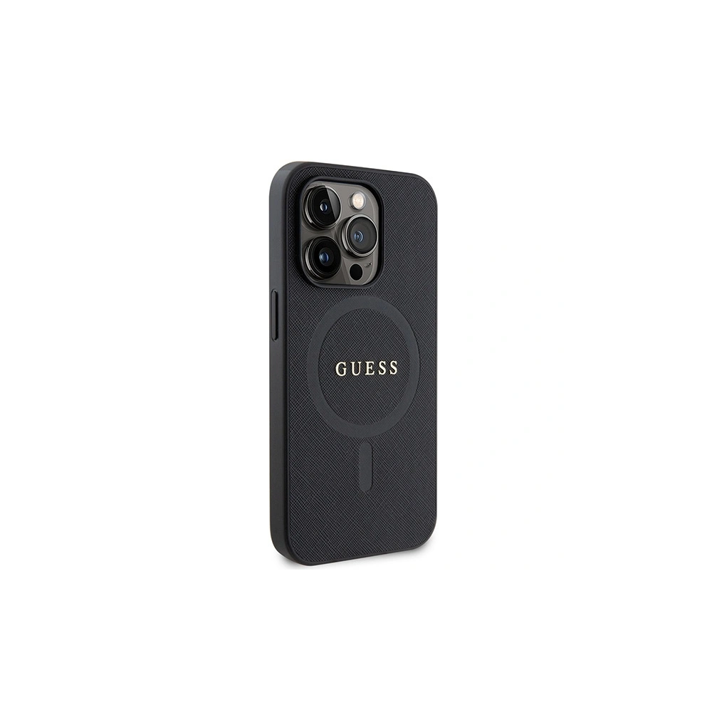 Hurtownia GSM - Case Guess GUHMP15XPSAHMCK Apple iPhone 15 Pro Max Hardcase Saffiano MagSafe schwarz/black - GUE2946 - {ean13} - Hurt