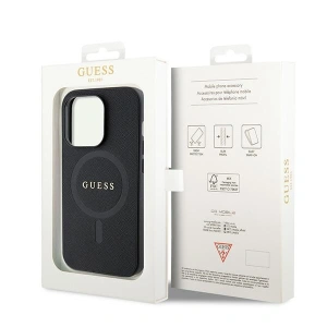Wholesale Guess GUHMP15XPSAHMCK Apple iPhone 15 Pro Max hardcase Saffiano MagSafe black - GUE2946 - {ean13} - Hurt