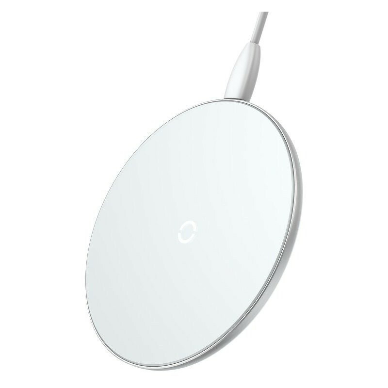 Baseus Distributor - 6953156272972 - BSU406WHT - Baseus Simple Wireless Qi Charger 10W with Lightning Port White - B2B homescreen