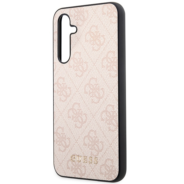 Kryt Guess GUHCSA54G4GFPI Samsung Galaxy A54 5G pink hard case 4G Metal Gold Logo