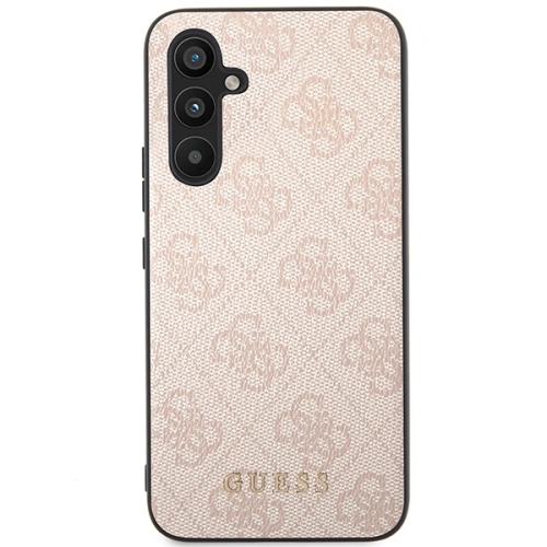 Etui Guess GUHCSA54G4GFPI Samsung Galaxy A54 5G różowy/pink hard case 4G Metal Gold Logo
