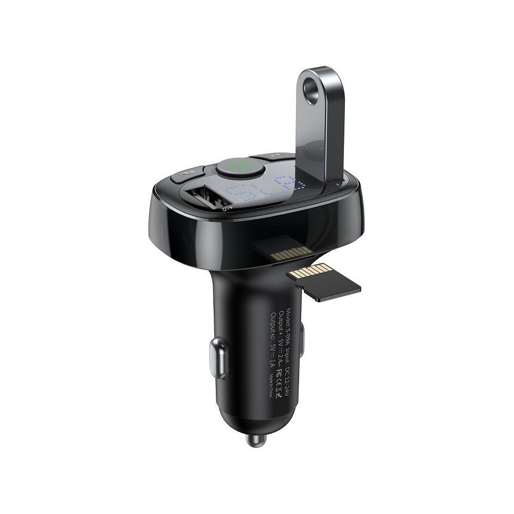 Hurtownia GSM - Transmiter FM Baseus T typ Bluetooth 2xUSB microSD černý - BSU408BLK - {ean13} - Hurt
