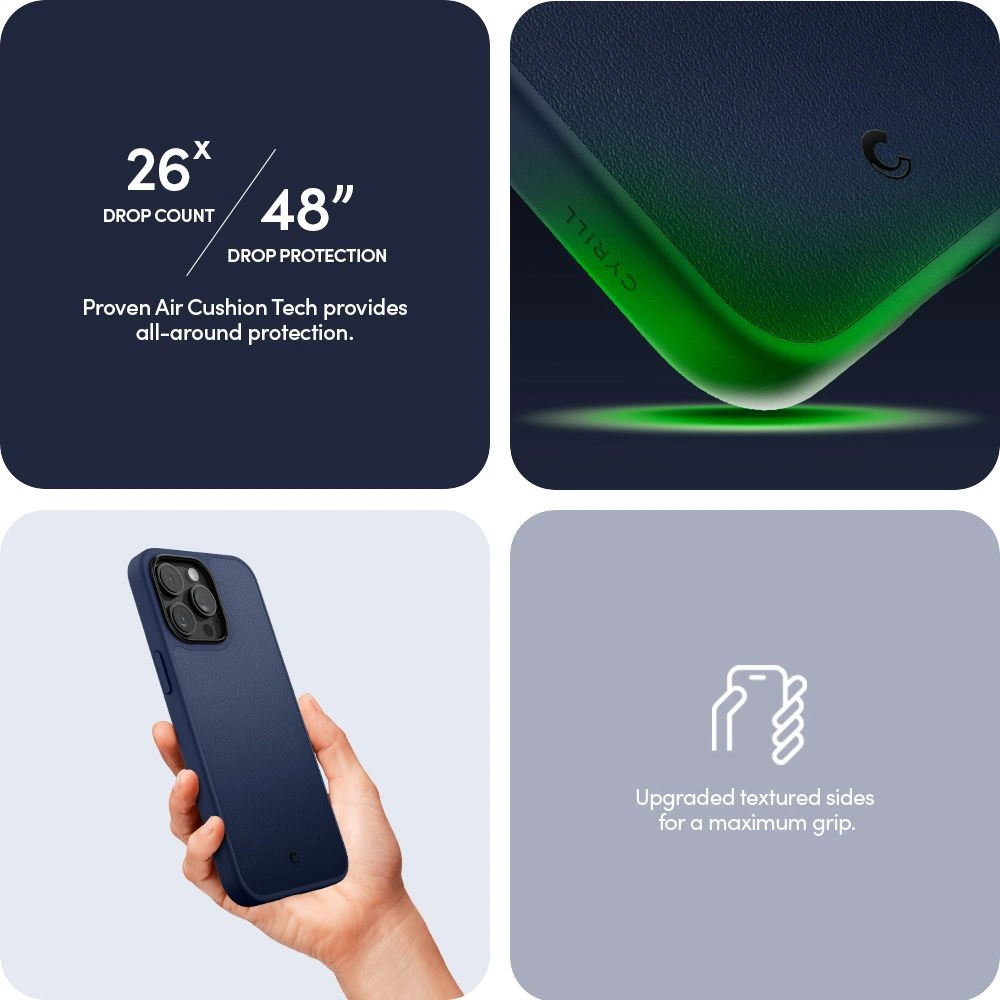 Hurtownia GSM - Etui Spigen Cyrill Kajuk Mag MagSafe Apple iPhone 15 Pro Max Navy - SPN3097 - {ean13} - Hurt