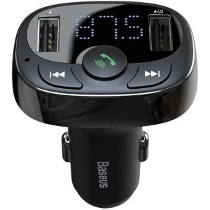 Hurtownia GSM - Transmiter FM Baseus T typ Bluetooth 2xUSB microSD černý - BSU408BLK - {ean13} - Hurt