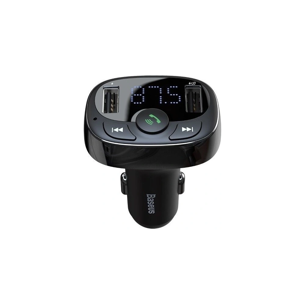 Hurtownia GSM - Transmiter FM Baseus T typ Bluetooth 2xUSB microSD černý - BSU408BLK - {ean13} - Hurt