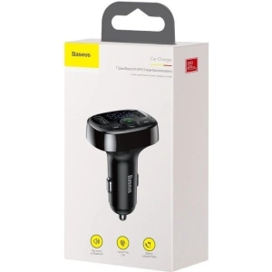 Hurtownia GSM - Transmiter FM Baseus T typ Bluetooth 2xUSB microSD černý - BSU408BLK - {ean13} - Hurt