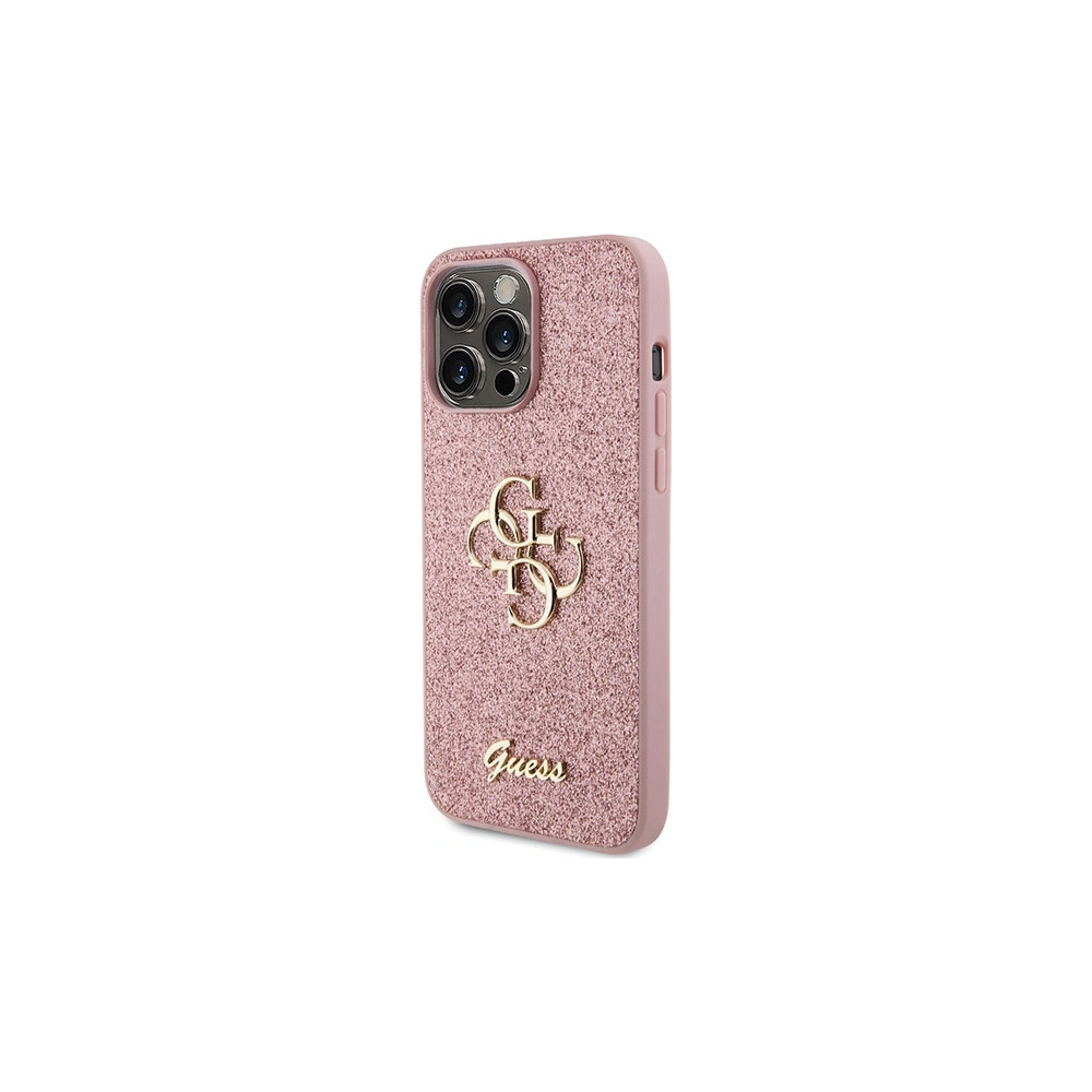 Hurtownia GSM - Etui Guess GUHCP15LHG4SGP Apple iPhone 15 Pro hardcase Glitter Script Big 4G růžový/pink - GUE2949 - {ean13} - Hurt