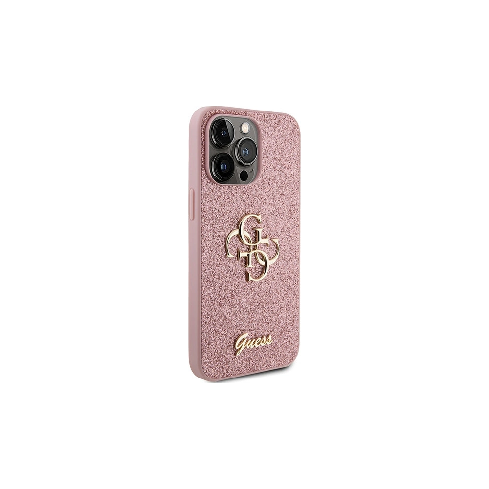Hurtownia GSM - Etui Guess GUHCP15LHG4SGP Apple iPhone 15 Pro hardcase Glitter Script Big 4G růžový/pink - GUE2949 - {ean13} - Hurt