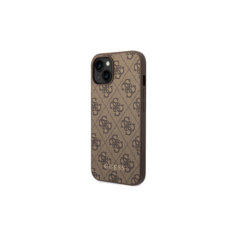 Hurtownia GSM - Case Guess GUHCP15MG4GFBR Apple iPhone 15 Plus / 14 Plus Hartschale 4G Metall Gold-Logo braun/braun - GUE2951 - {ean13} - Hurt