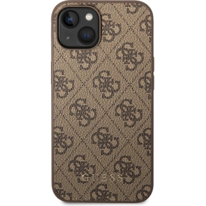 Hurtownia GSM - Etui Guess GUHCP15MG4GFBR Apple iPhone 15 Plus / 14 Plus tvrdý kryt 4G Metal Gold Logo hnědý/brown - GUE2951 - {ean13} - Hurt