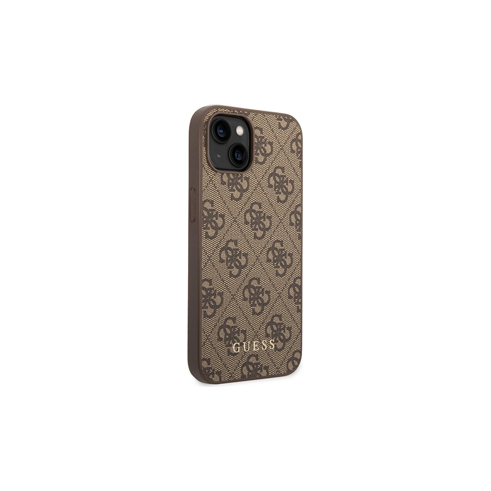 Hurtownia GSM - Case Guess GUHCP15MG4GFBR Apple iPhone 15 Plus / 14 Plus Hartschale 4G Metall Gold-Logo braun/braun - GUE2951 - {ean13} - Hurt