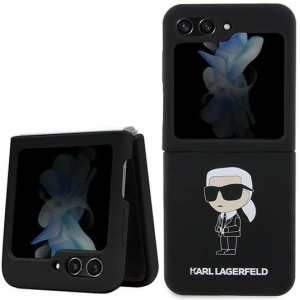 Hurtownia GSM - Case Karl Lagerfeld KLHCZF5SNIKBCK Samsung Galaxy Z Flip5 Hardcase Silikon Ikonik schwarz/black - KLD1713 - {ean13} - Hurt