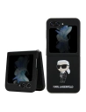 Case Karl Lagerfeld KLHCZF5SNIKBCK Samsung Galaxy Z Flip5 Hardcase Silikon Ikonik schwarz/black