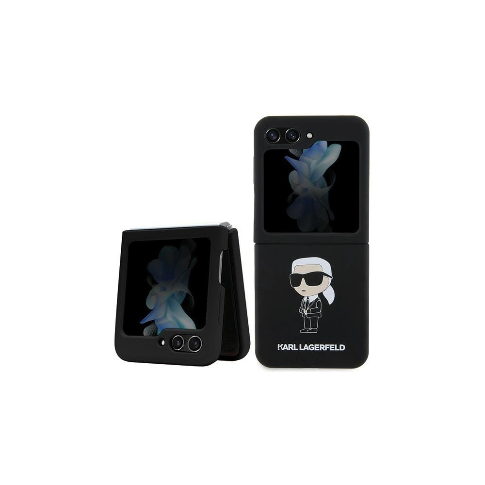 Hurtownia GSM - Etui Karl Lagerfeld KLHCZF5SNIKBCK Samsung Galaxy Z Flip5 hardcase Silicone Ikonik černý/black - KLD1713 - {ean13} - Hurt