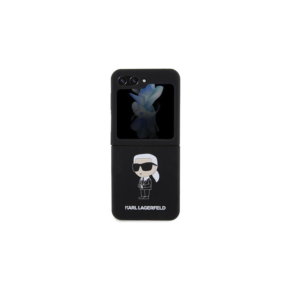 Hurtownia GSM - Etui Karl Lagerfeld KLHCZF5SNIKBCK Samsung Galaxy Z Flip5 husă din silicon Ikonik negru/black - KLD1713 - {ean13} - Hurt