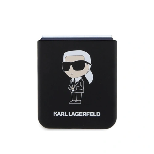 Etui Karl Lagerfeld KLHCZF5SNIKBCK Samsung Galaxy Z Flip5 hardcase Silicone Ikonik czarny/black