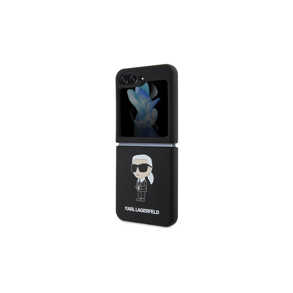 Hurtownia GSM - Etui Karl Lagerfeld KLHCZF5SNIKBCK Samsung Galaxy Z Flip5 husă din silicon Ikonik negru/black - KLD1713 - {ean13} - Hurt