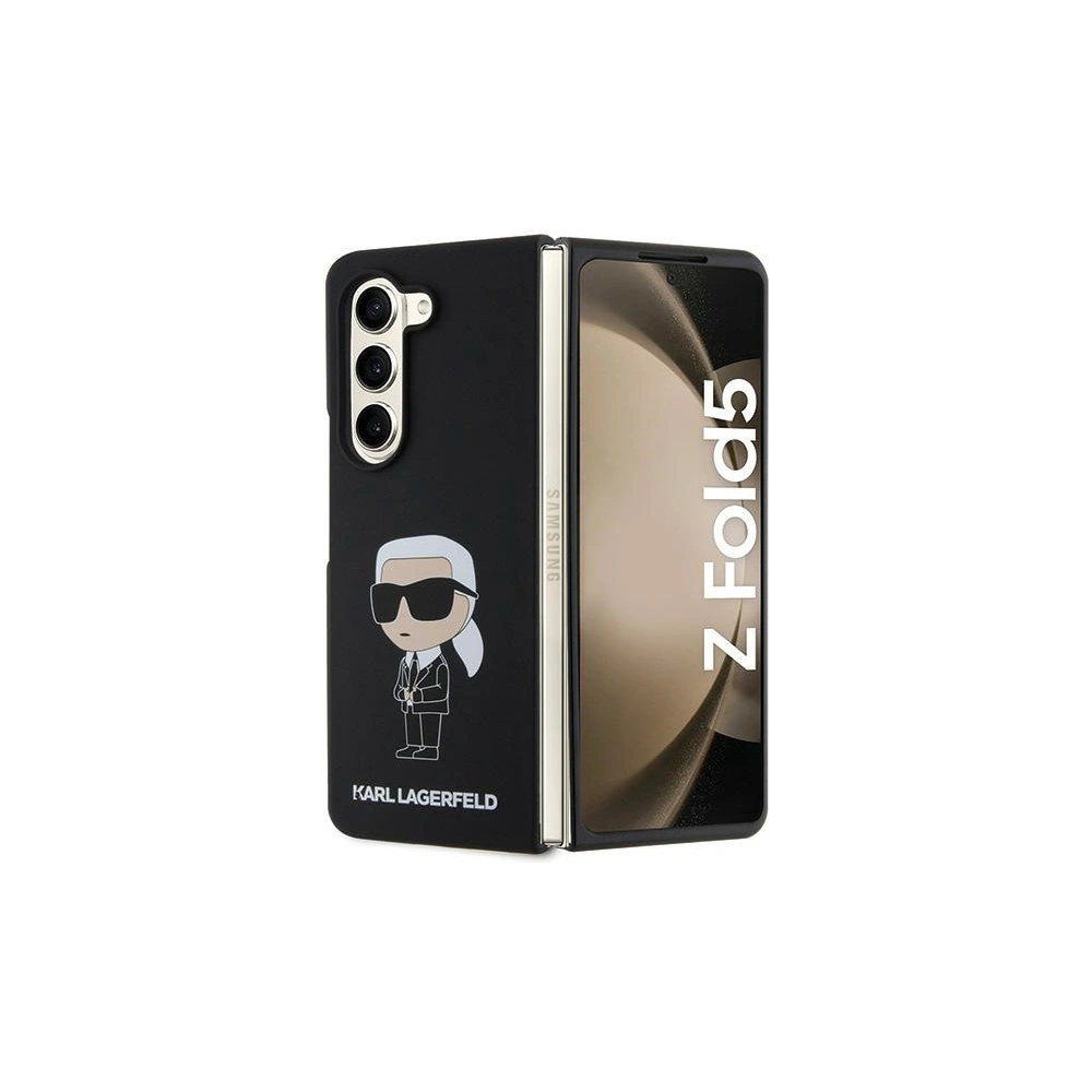 Hurtownia GSM - Etui Karl Lagerfeld KLHCZFD5SNIKBCK Samsung Galaxy Z Fold5 hardcase Silicone Ikonik černý/black - KLD1714 - {ean13} - Hurt