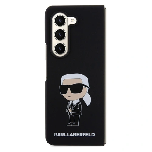 Etui Karl Lagerfeld KLHCZFD5SNIKBCK Samsung Galaxy Z Fold5 hardcase Silicone Ikonik czarny/black