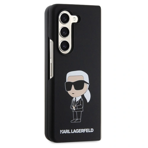 Etui Karl Lagerfeld KLHCZFD5SNIKBCK Samsung Galaxy Z Fold5 hardcase Silicone Ikonik czarny/black