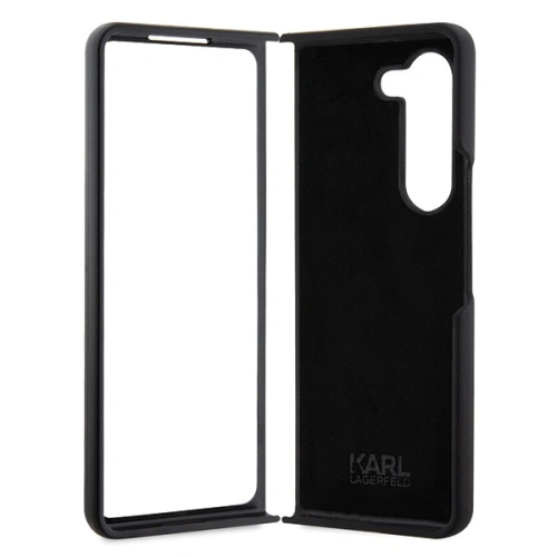 Etui Karl Lagerfeld KLHCZFD5SNIKBCK Samsung Galaxy Z Fold5 hardcase Silicone Ikonik czarny/black