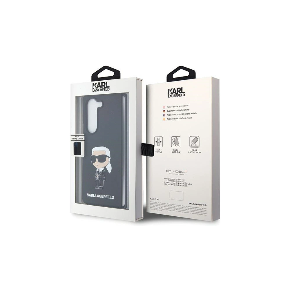 Hurtownia GSM - Etui Karl Lagerfeld KLHCZFD5SNIKBCK Samsung Galaxy Z Fold5 hardcase Silicone Ikonik černý/black - KLD1714 - {ean13} - Hurt