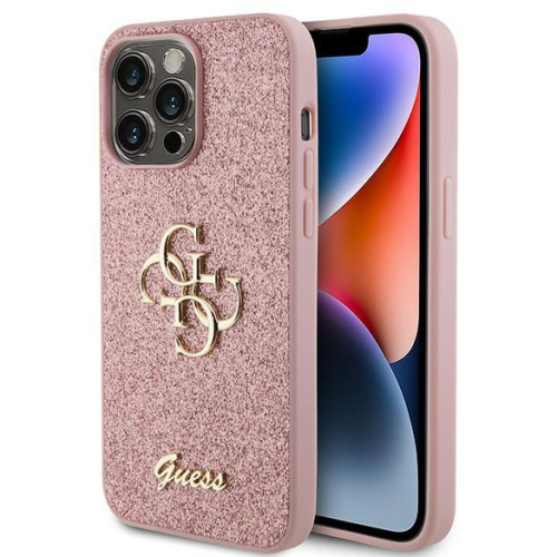 Hurtownia Guess - 3666339147679 - GUE2952 - Etui Guess GUHCP15XHG4SGP Apple iPhone 15 Pro Max hardcase Glitter Script Big 4G różowy/pink - B2B homescreen