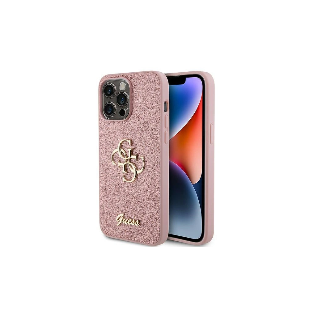 Hurtownia GSM - Etui Guess GUHCP15XHG4SGP Apple iPhone 15 Pro Max hardcase Glitter Script Big 4G růžový/pink - GUE2952 - {ean13} - Hurt
