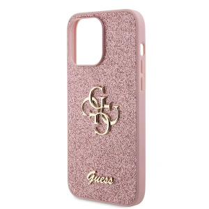 Wholesale Guess GUHCP15XHG4SGP Apple iPhone 15 Pro Max hardcase Glitter Script Big 4G pink - GUE2952 - {ean13} - Hurt
