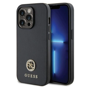 Hurtownia GSM - Case Guess GUHCP15XPS4DGPK Apple iPhone 15 Pro Max Hardcase Strass Metall-Logo schwarz/black - GUE2953 - {ean13} - Hurt