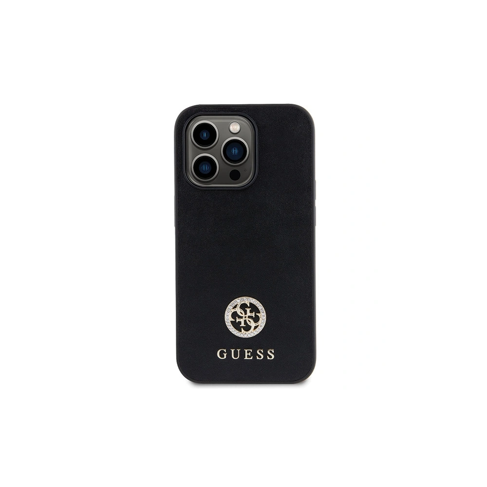 Wholesale Guess GUHCP15XPS4DGPK Apple iPhone 15 Pro Max hardcase Strass Metal Logo black - GUE2953 - {ean13} - Hurt