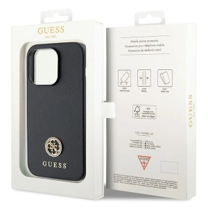 Hurtownia GSM - Case Guess GUHCP15XPS4DGPK Apple iPhone 15 Pro Max Hardcase Strass Metall-Logo schwarz/black - GUE2953 - {ean13} - Hurt