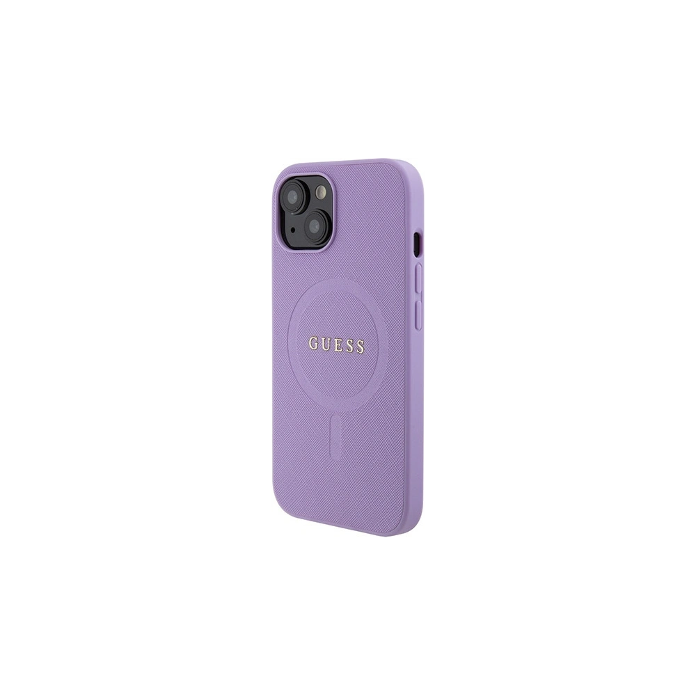 Wholesale Guess GUHMP15SPSAHMCU Apple iPhone 15 hardcase Saffiano MagSafe purple - GUE2954 - {ean13} - Hurt