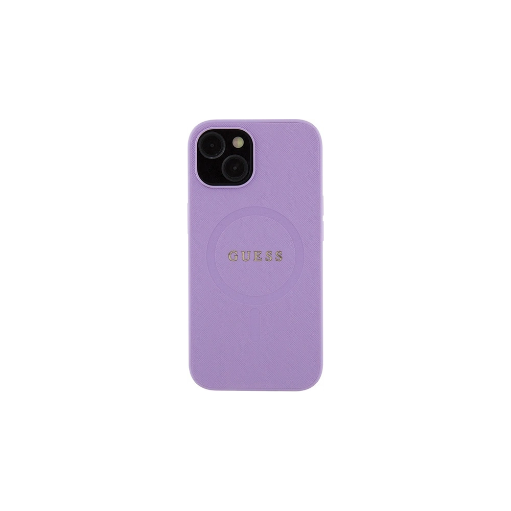 Wholesale Guess GUHMP15SPSAHMCU Apple iPhone 15 hardcase Saffiano MagSafe purple - GUE2954 - {ean13} - Hurt