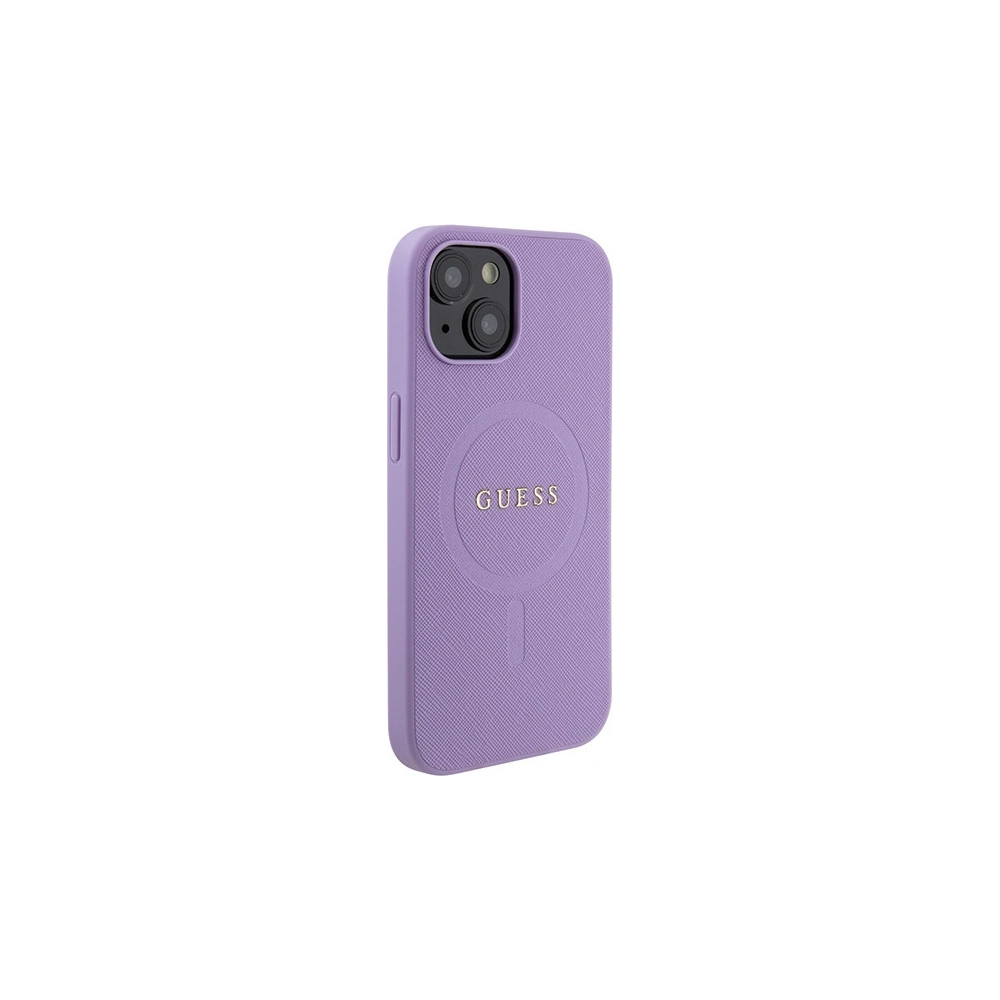 Wholesale Guess GUHMP15SPSAHMCU Apple iPhone 15 hardcase Saffiano MagSafe purple - GUE2954 - {ean13} - Hurt