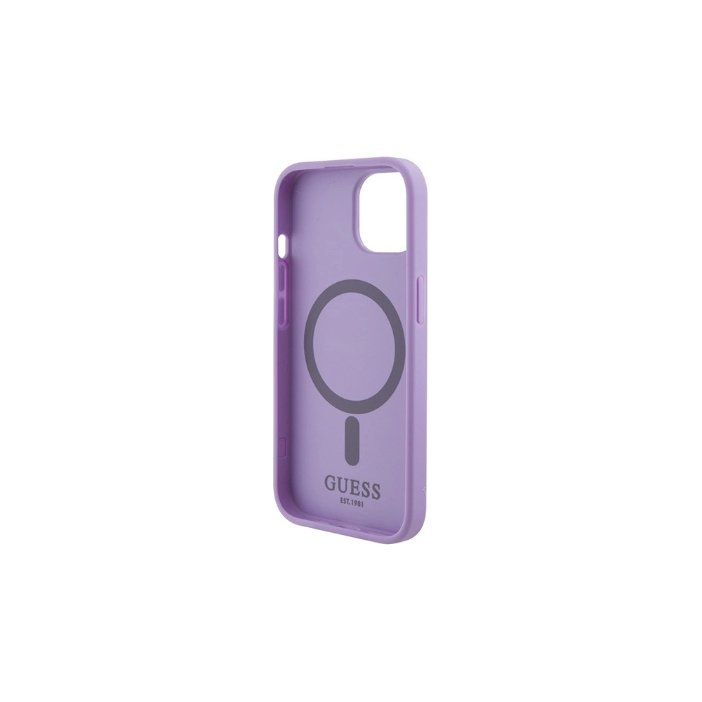 Wholesale Guess GUHMP15SPSAHMCU Apple iPhone 15 hardcase Saffiano MagSafe purple - GUE2954 - {ean13} - Hurt