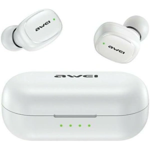 Wholesale AWEI T13 Pro Bluetooth 5.1 TWS headphones + docking station white - AWEI163 - {ean13} - Hurt