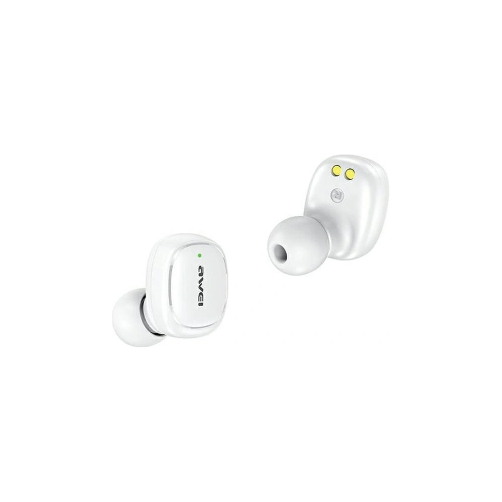Hurtownia GSM - Căști TWS AWEI T13 Pro Bluetooth 5.1 + stație de docking albă/white - AWEI163 - {ean13} - Hurt