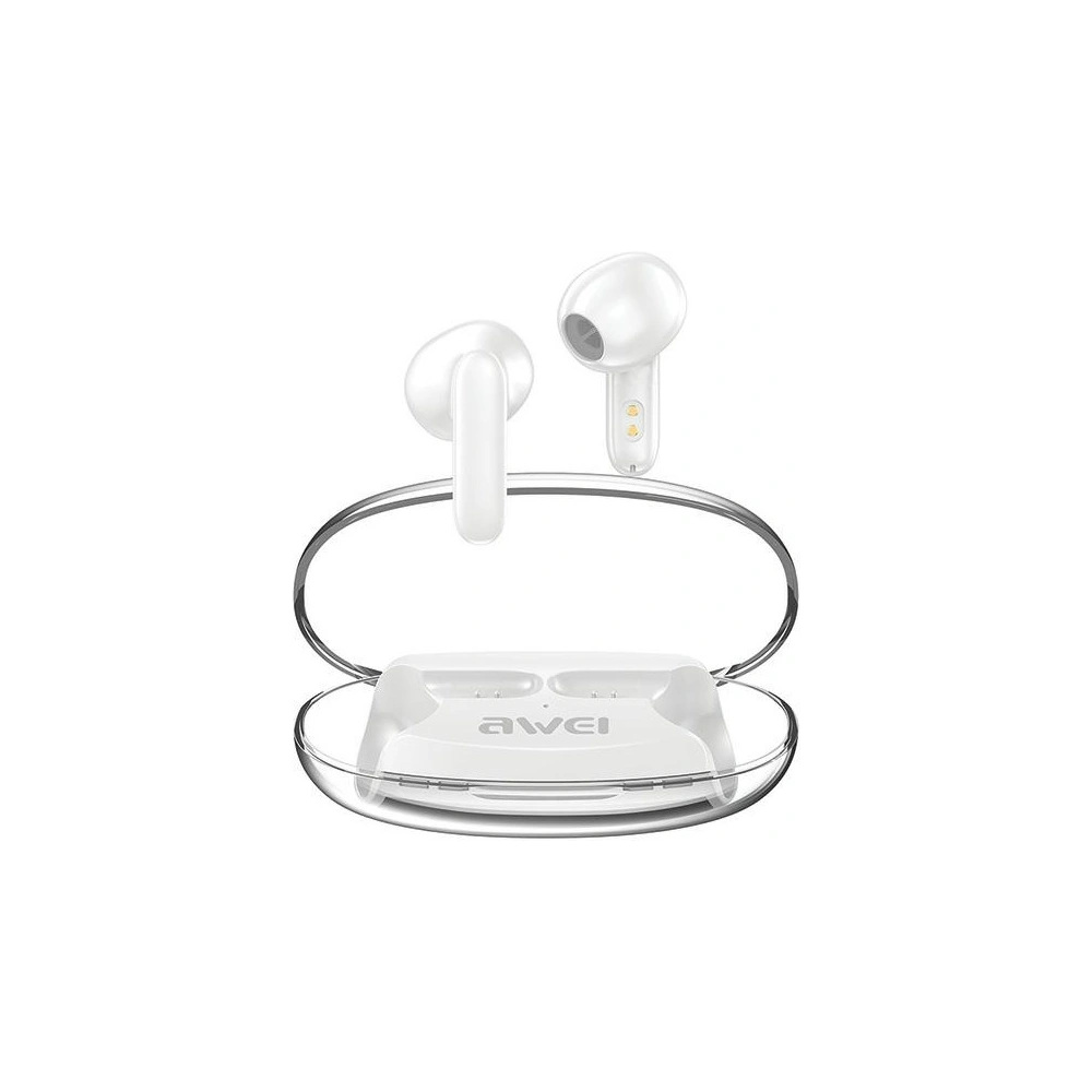 Hurtownia GSM - Sluchátka TWS AWEI T85 ENC Bluetooth 5.3 + dokovací stanice bílá/bílá - AWEI165 - {ean13} - Hurt