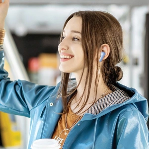 Hurtownia GSM - Sluchátka TWS AWEI T85 ENC Bluetooth 5.3 + dokovací stanice modrá/blue - AWEI167 - {ean13} - Hurt