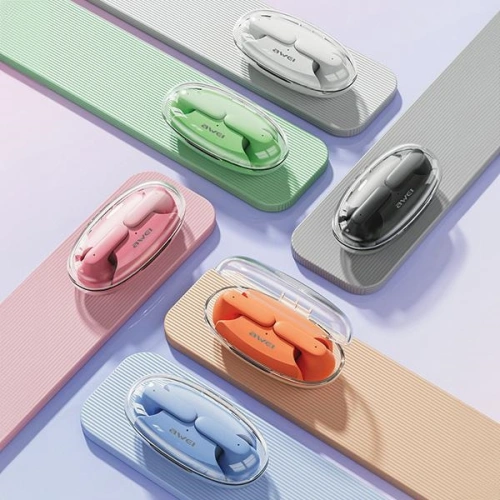 Słuchawki TWS AWEI T85 ENC Bluetooth 5.3 + stacja dokująca różowy/pink